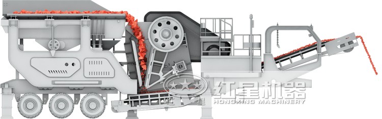 移動顎式混凝土破碎機結(jié)構(gòu)原理圖