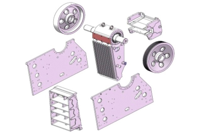 CJ系列歐版顎式破碎機(jī)可拆解機(jī)殼演示圖